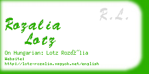 rozalia lotz business card